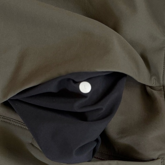 Lululemon men’s athletic slacks joggers flat front pockets olive green Large​ - Picture 9 of 12